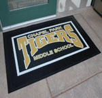 Rubber Scraper School Logo Mats